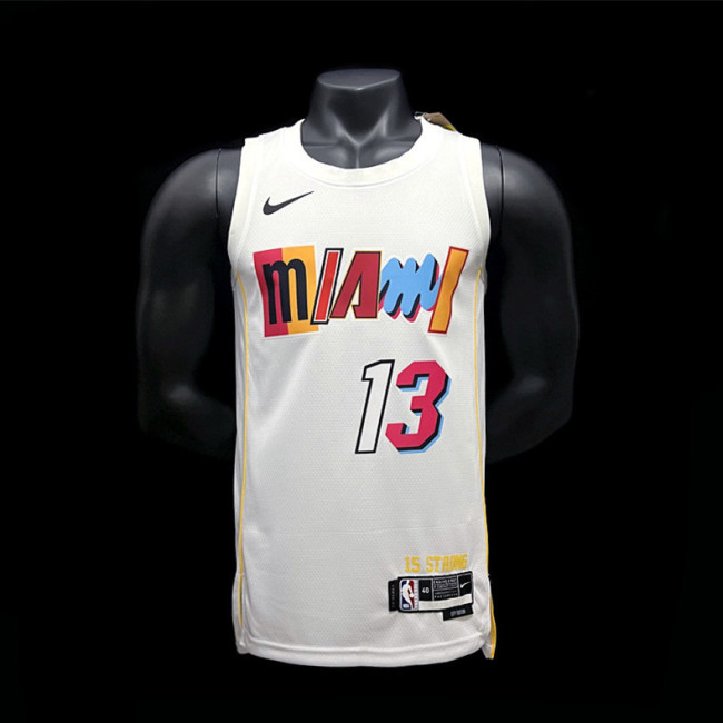 Bam Adebayo Miami Heat Bam Adebayo City Edition 22/23 Swingman Jersey White