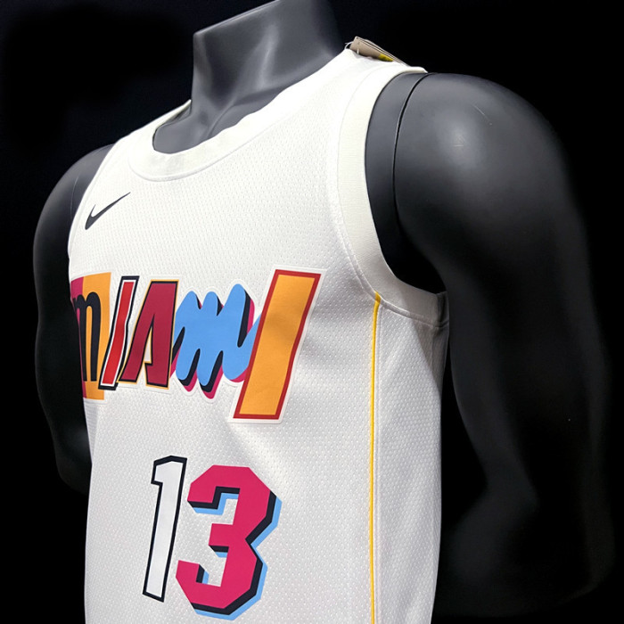 Bam Adebayo Miami Heat Bam Adebayo City Edition 22/23 Swingman Jersey White