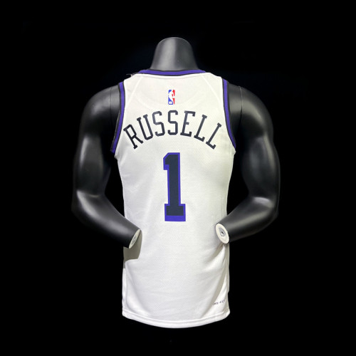D'Angelo Russell Los Angeles Lakers City Edition Swingman Jersey 22/23 White