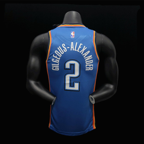 Shai Gilgeous-Alexander Oklahoma City Thunder Icon Edition 23/24 Swingman Jersey Blue