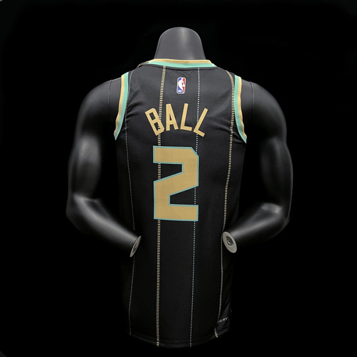 Lonzo Ball Charlotte Hornets City Edition Swingman Jersey 22/23 Black
