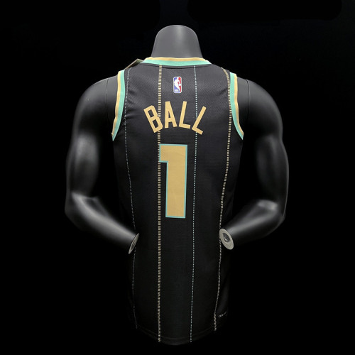 Lonzo Ball Charlotte Hornets City Edition Swingman Jersey 22/23 Black