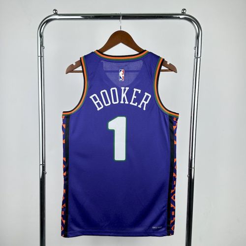 Devin Booker City Phoenix Suns City Edition 24/25 Swingman Jersey Purple