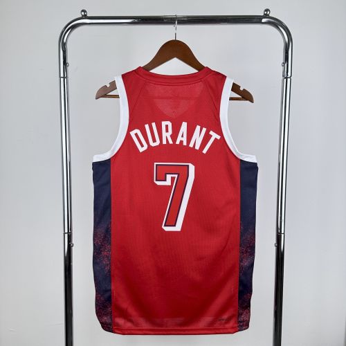 Kevin Durant Team USA 2024 Swingman Jersey Red