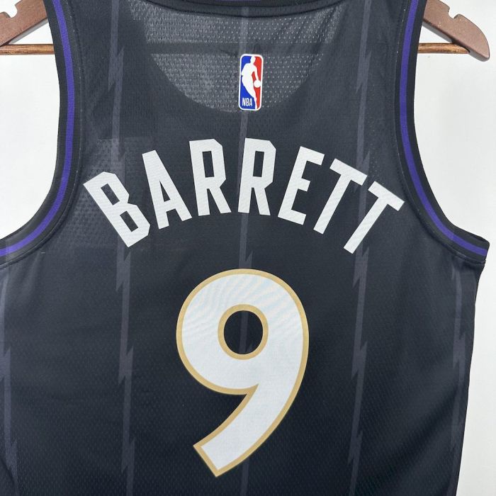 RJ Barrett Toronto Raptors City Edition Swingman Jersey 24/25 Black