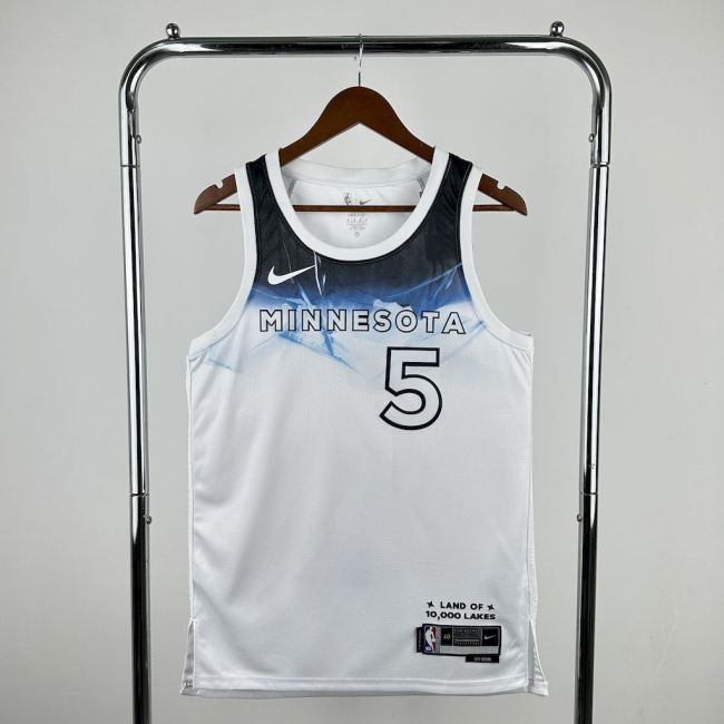 Anthony Edwards Minnesota Timberwolves City Edition 24/25 Swingman Jersey White