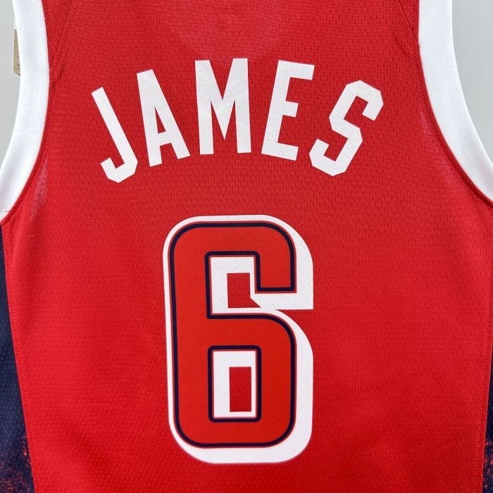 LeBron James Team USA 2024 Swingman Jersey Red