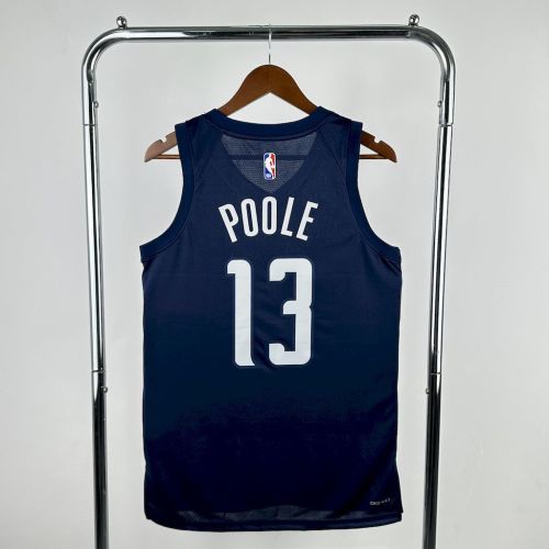 Jordan Poole Washington Statement Edition 24/25 Swingman Jersey Red Blue