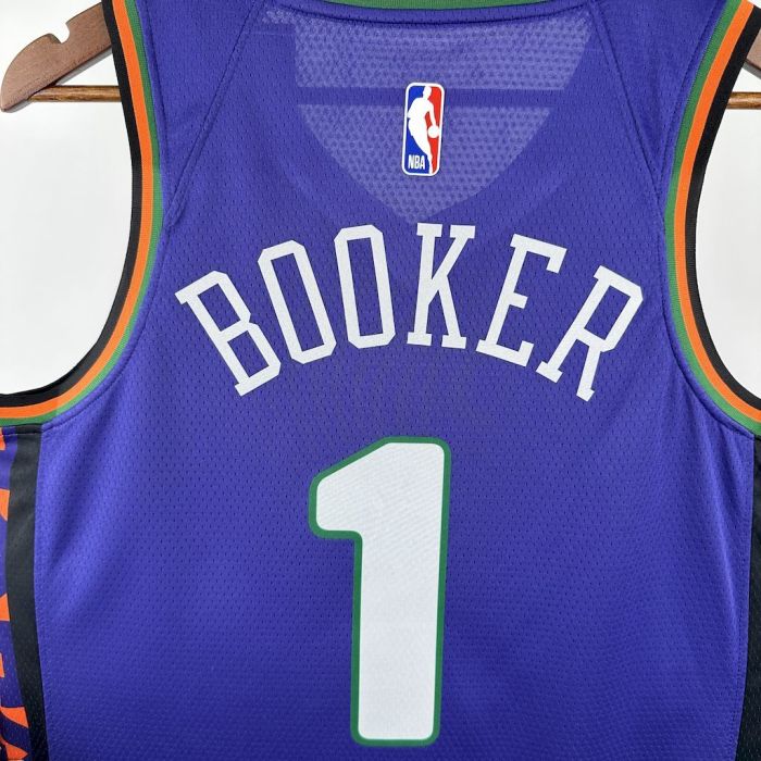 Devin Booker City Phoenix Suns City Edition 24/25 Swingman Jersey Purple