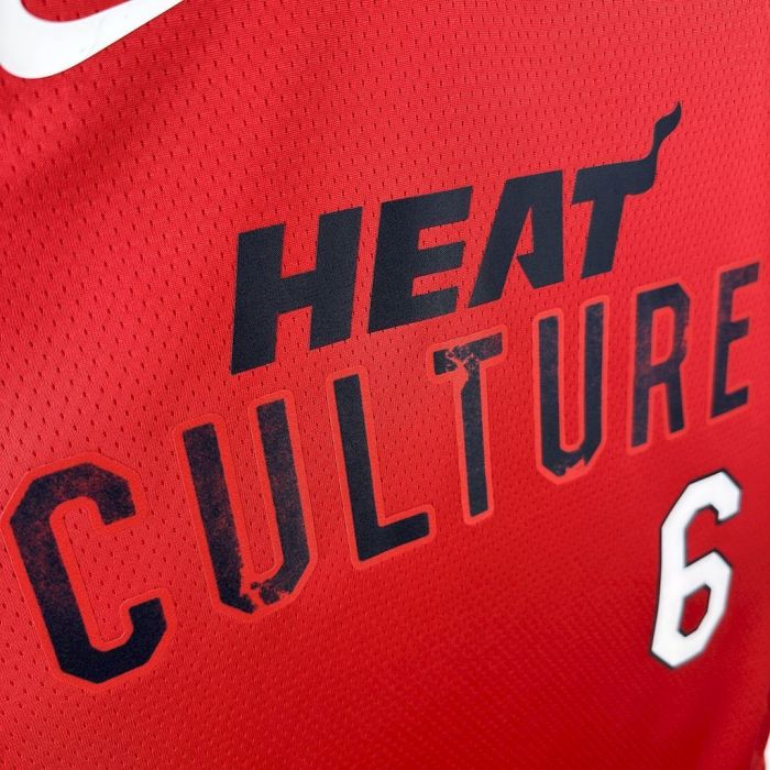 LeBron James Miami Heat City Edition 24/25 Swingman Jersey Red
