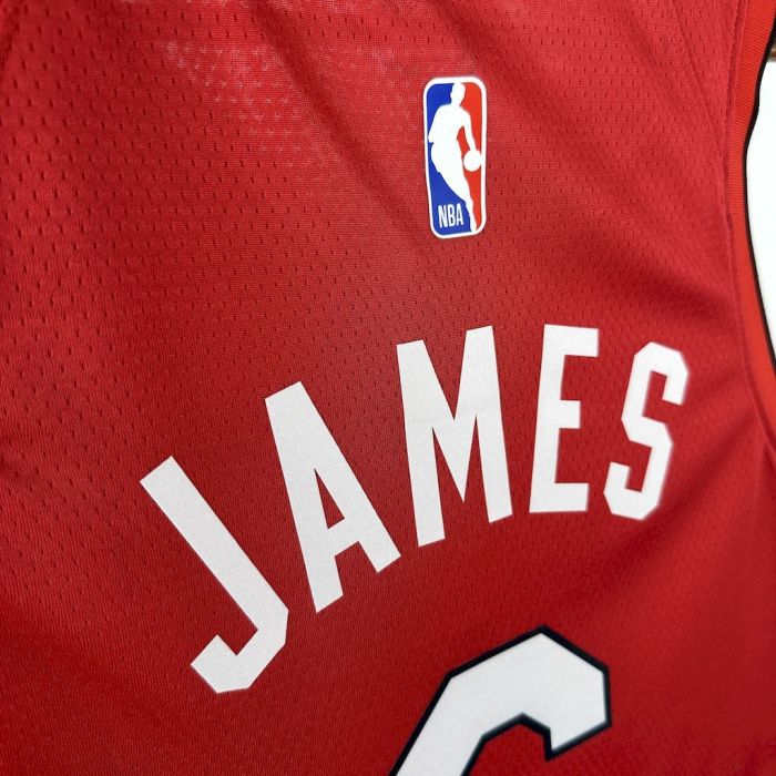 LeBron James Miami Heat City Edition 24/25 Swingman Jersey Red