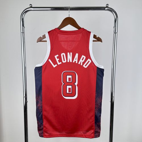 Kawhi Leonard Team USA 2024 Swingman Jersey Red