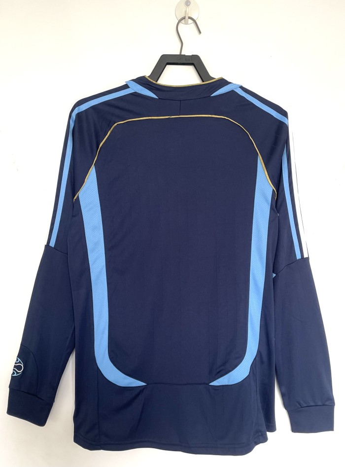 Argentina World Cup Away Long Sleeve Retro Jersey 2006