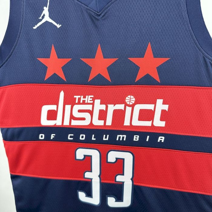 Kyle Kuzma Washington Statement Edition 24/25 Swingman Jersey Red Blue