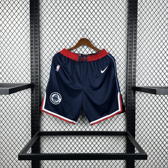 Los Angeles Clippers Team Basketball Shorts Blue 2025