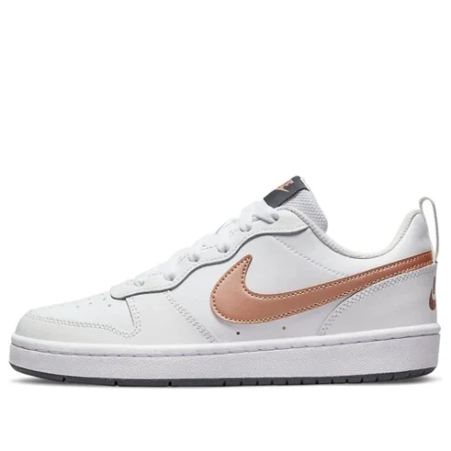 Air Force Low-top Children's Leather Sneakers White Metallic Red Bronze