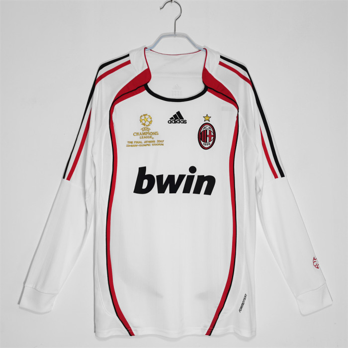 AC Milan Away Long Sleeve Retro Jersey 2006/07