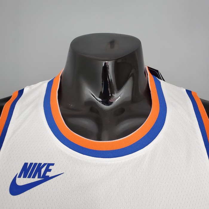 RJ Barrett New York Knicks 75th Anniversary Swingman Jersey White