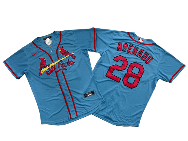 St. Louis Cardinals Jersey Blue Fan Version NO.28 ARENADO