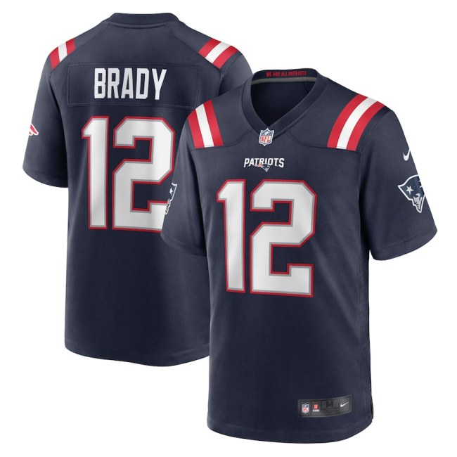 England Patriots Jersey Blue NO.12 BRADY