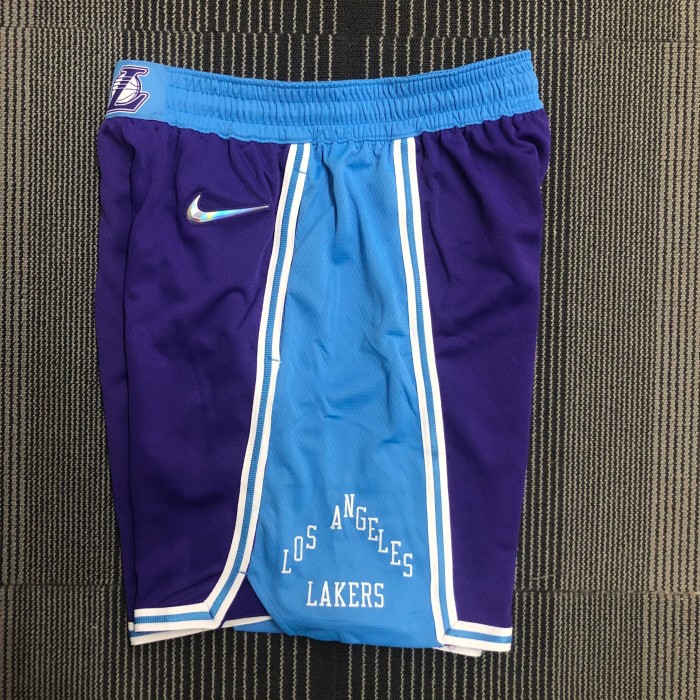 Los Angeles Lakers basketball shortspurple city edition  2022