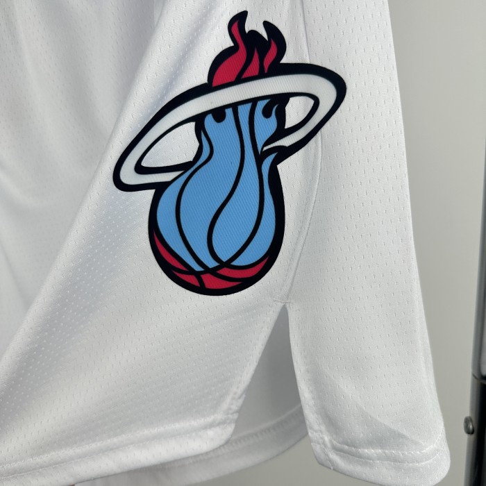 USA  Miami Heat City Edition Basketball  Shorts White 24/25