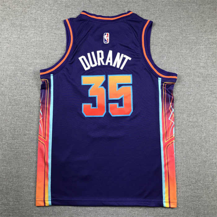 Phoenix Suns Kids Jersey Purple City Edition 23/24 NO.35 DURANT