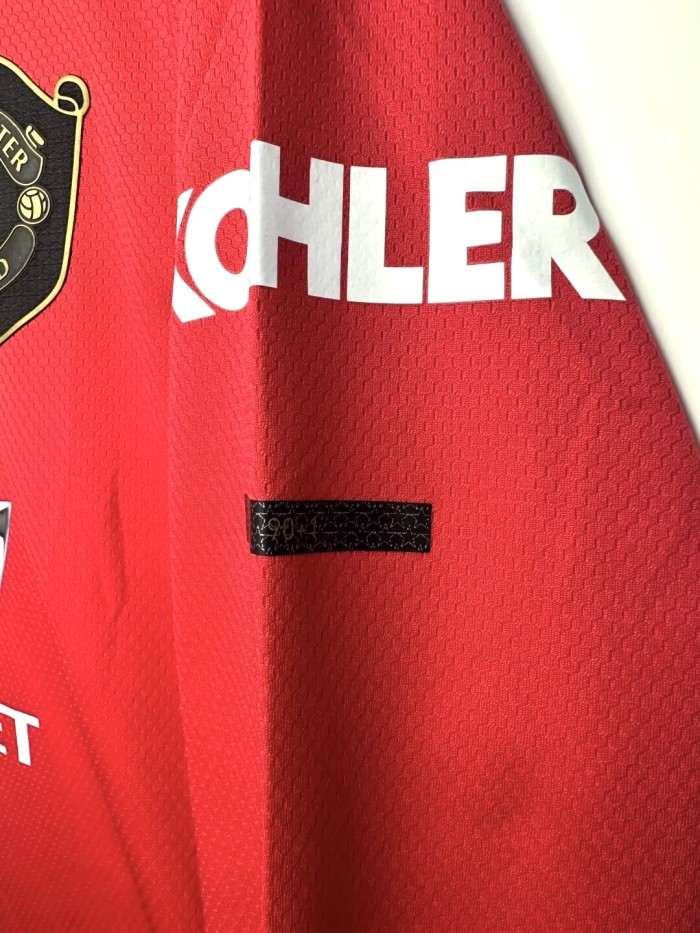 Manchester United Home Long Sleeve Men Jersey 2019/20