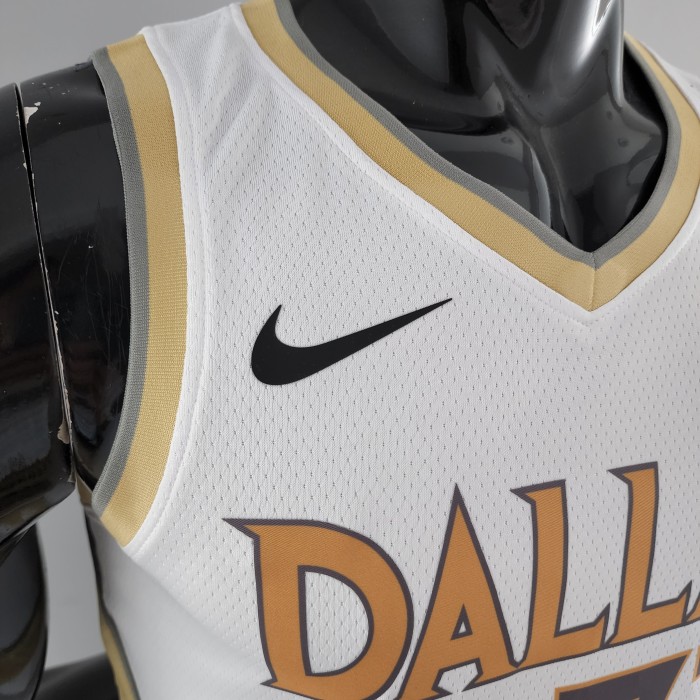 Luka Doncic Dallas Mavericks City Edition White Swingman Jersey