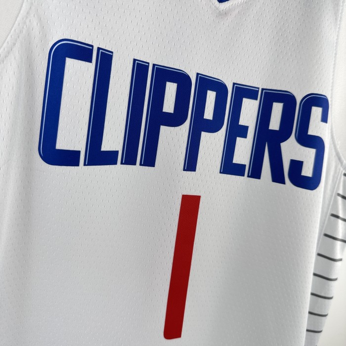 Los Angeles Clippers  Kids Jerjey  Icon Edition White 23/24 NO.1 Dončić