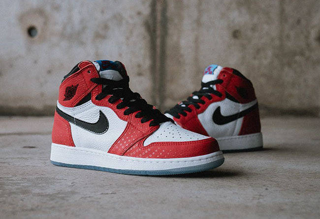 Air Jordan 1 Retro High Spider Man Origin Story 555088-602