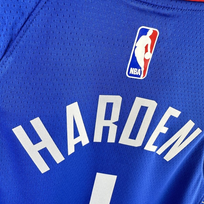 Los Angeles Clippers  Kids Jerjey  Icon Edition Blue 23/24 NO.1 HARDEN