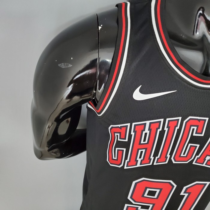 Dennis Rodman Chicago Bulls Swingman Jersey Black