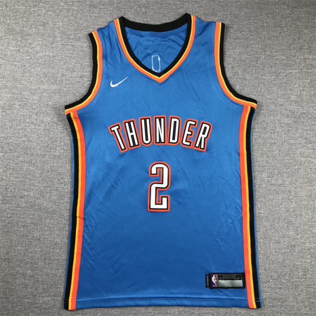 Oklahoma City Kids Jersey Blue Association Edition 22/23 NO.2 GILGEOUS-ALEXANDER