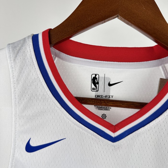 Los Angeles Clippers  Kids Jerjey  Icon Edition White 23/24 NO.1 Dončić