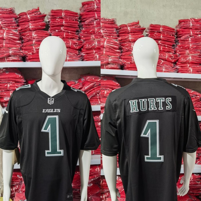 Philadelphia Eagles Jersey Fashion Version Black 2023 NO.1 HURTS
