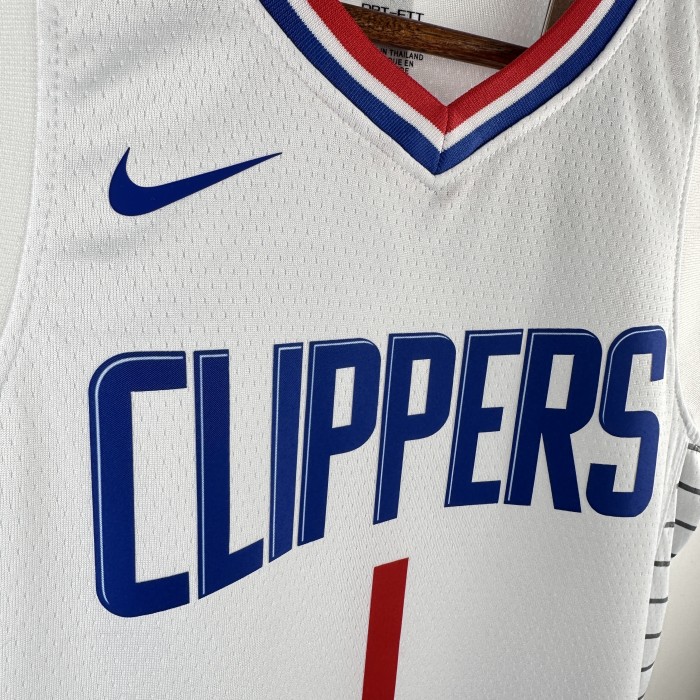 Los Angeles Clippers  Kids Jerjey  Icon Edition White 23/24 NO.1 Dončić