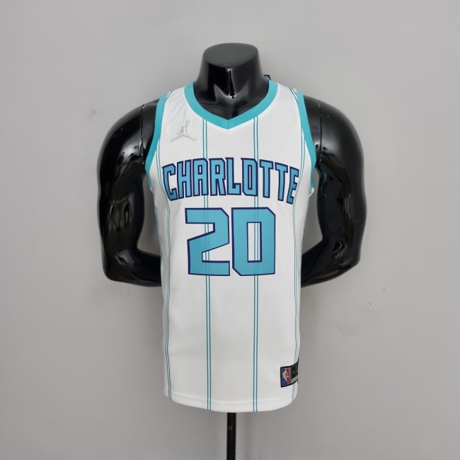 Gordon Hayward Charlotte Hornets 75th Anniversary Swingman Jersey White