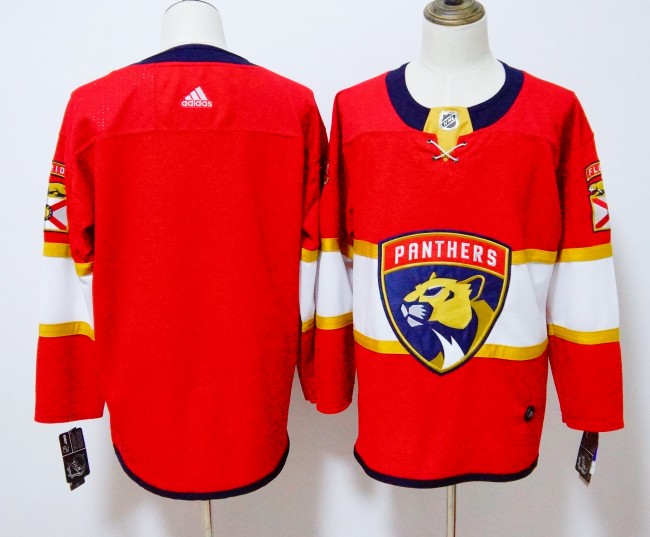 Florida Panthers 2024 Stanley Cup Champions Home Jersey Red NO Number