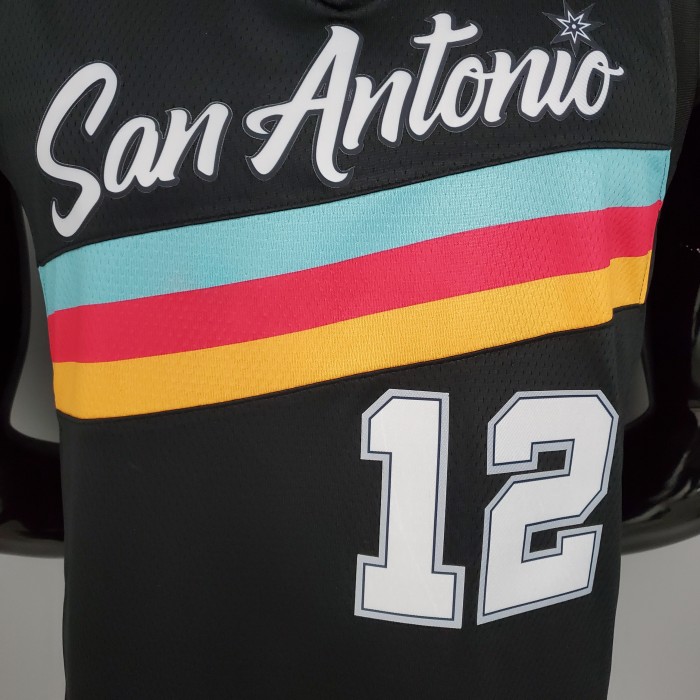 LaMarcus Aldridge San Antonio Spurs City Edition Swingman Jersey Black