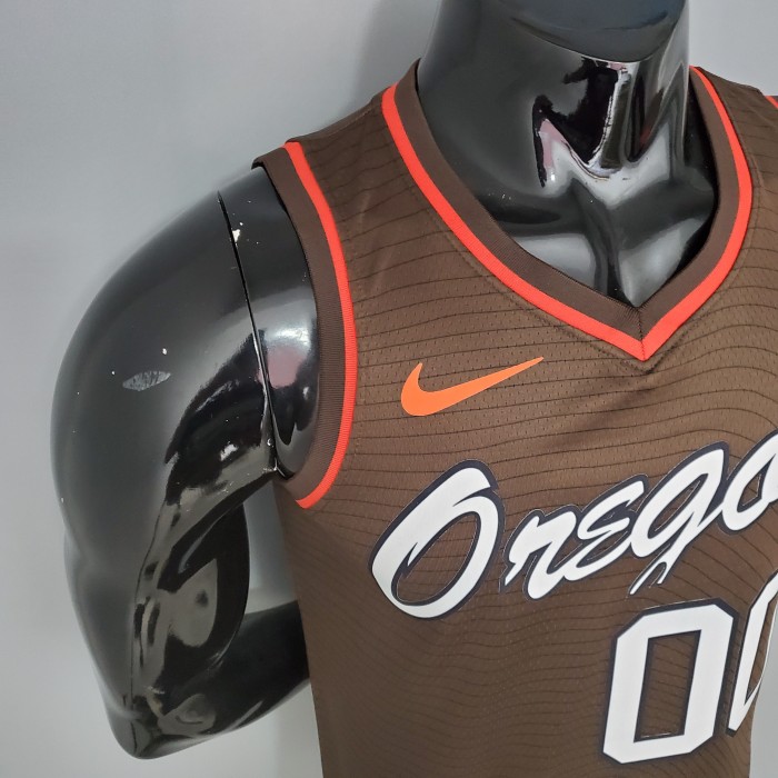 Carmelo Anthony Portland Trail Blazers City Edition Brown Swingman Jersey