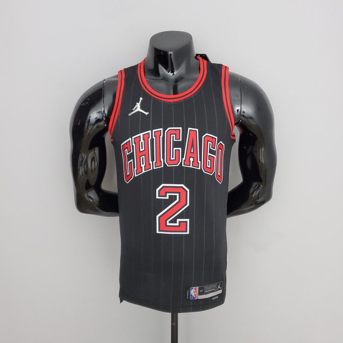 Lonzo Ball Chicago Bulls 75th Anniversary Swingman Jersey Flyers Black