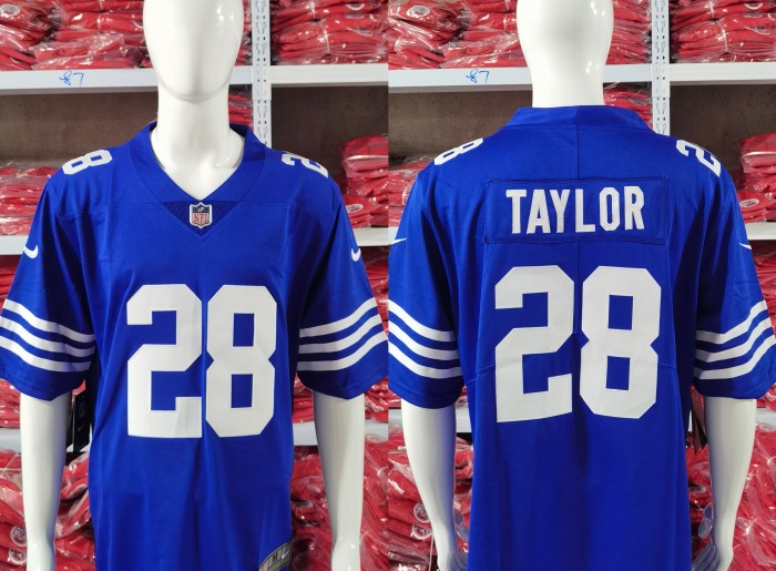 Indianapolis Colts Alternate Jersey Blue NO.28 TAYLOR