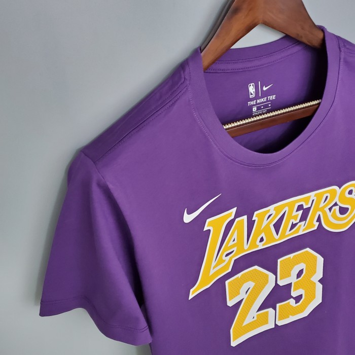 LeBron James Los Angeles Lakers Casual T-shirt Purple