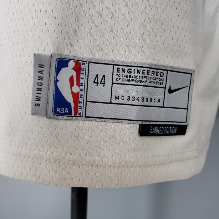 Joel Embiid Philadelphia 76ers Bonus Edition Swingman Jersey Beige