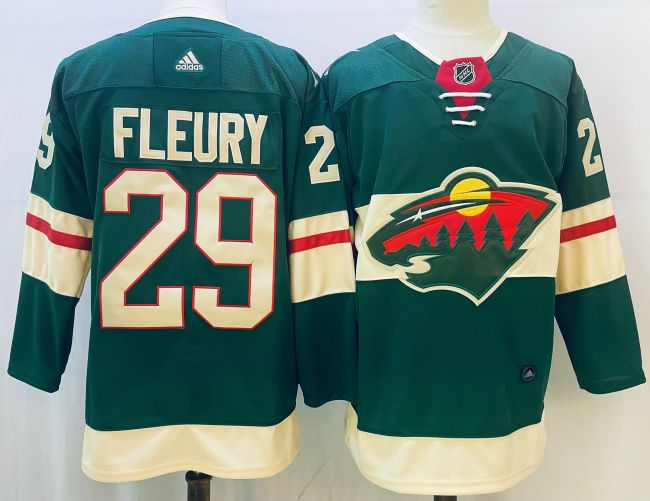 Minnesota Wild Home Jersey Green NO.29 FLEURY