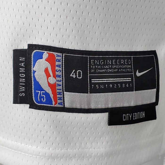 Paul George Oklahoma City Thunder 75th Anniversary 2022 City Edition Swingman Jersey White
