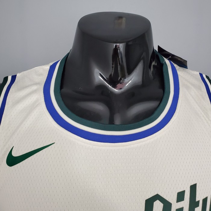 Khris Middleton Milwaukee Bucks Swingman Jersey Beige