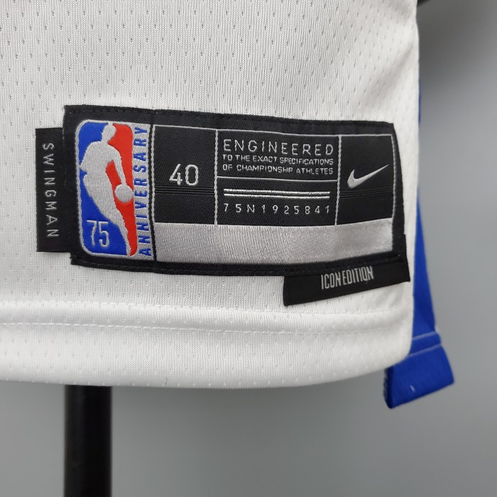 Allen Iverson Detroit Pistons 75th Anniversary Swingman Jersey White