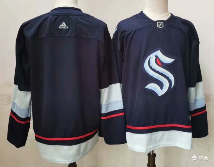 Seattle Kraken Away Player Jersey Navy NO Number